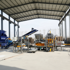 خط إنتاج آلي للطوب الخرساني المجوف QT6-15F مع نظام تحكم PLC وآلة تشكيل هيدروليكية مع إمكانية المراقبة عن بعد في الهند - Product Image 3