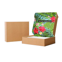 Boîte d'expédition pliable en kraft personnalisée avec impression intérieure couleur et couvercle à rabat pour l'emballage de vêtements – Fournisseur