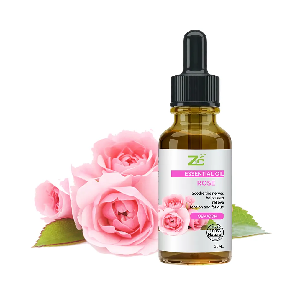 Pure Natural Organic Rose Petal Essential Oil Damascus Rose Oil Face Body And Hair body Skin Care Repair massage oil