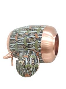Distributeur d'eau en cuivre pur imprimé de qualité supérieure de 8 litres / Matka avec robinet anti-fuite, design classique pour la maison et le bureau, bienfaits ayurvédiques pour la santé - Product Image 2