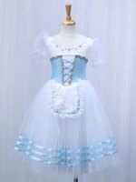 Robe de tutu de danse de ballet rouge Giselle pour filles et femmes, costume de scène, longues robes de danse de ballet