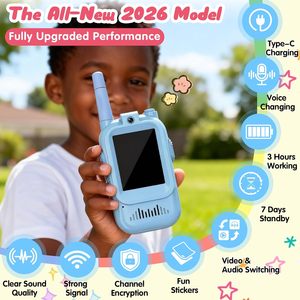 Nuevos Walkie Talkies con Cámara de 2 Pulgadas para Niños, Juguete Interactivo para Padres e Hijos, Walkie Talkies para Niños para Interiores y Exteriores - Product Image 4