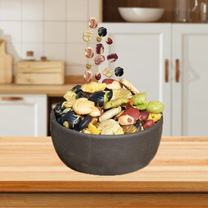 Snack dal sapore originale sano e di tendenza prodotto a base di cereali grossolani cotti facili estruso di cereali misti e fiocchi di fagioli essiccati appiattiti - Product Image 2