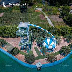 <span class=keywords><strong>Parc</strong></span> d'aventure avec toboggan aquatique Space Hole, grand toboggan aquatique en fibre de verre, attractions aquatiques - Product Image 3