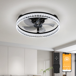 High Quality <b>ceiling</b> <b>Fan</b> Light led 6-Speed App <b>Remote</b> <b>Control</b> Reversible Airflow Energe saving <b>fan</b> light bedroom - Product Image 1