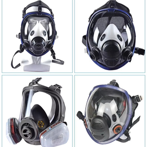 معدات التنفس الكامل للوجه ، منظر ميداني واسع ، مقاومة للغبار ، حماية مخصصة من الغاز السام ، - Product Image 3