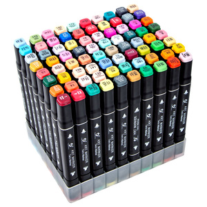 Marcador de Alcohol de Punta Doble, Cincel y Punta Redonda, Tinta Permanente de Secado Rápido, <span class=keywords><strong>para</strong></span> Dibujo Artístico y Manga - Product Image 4
