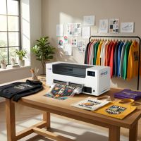 Impresora DTF de Alta Precisión de 33 cm, Epson XP600 F1080, Plataforma de Vacío con Función de Calentamiento, Placa Hoson, Impresora Textil Directa a Película