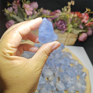 Cristalli naturali pietre curative grezze blu celestile <span class=keywords><strong>pietra</strong></span> blu <span class=keywords><strong>calcite</strong></span> per la creazione di gioielli - Product Image 6