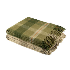 Dr. Yün 130*170cm alpaka battaniye ekose Tartan kontrol 100% yün battaniye lüks süper rahat kış kadın - Product Image 1