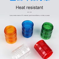 Lampu Menara Sinyal LED Tiga Warna Multi Lapis Alarm Suara Casing PC Indikator Peringatan Non-Reflektif Alat Mesin CNC
