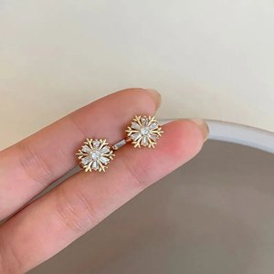 Boucles d'oreilles à la mode géométrique damier mode Simple Design métal oreille bijoux pour femmes été plage vacances accessoires - Product Image 5