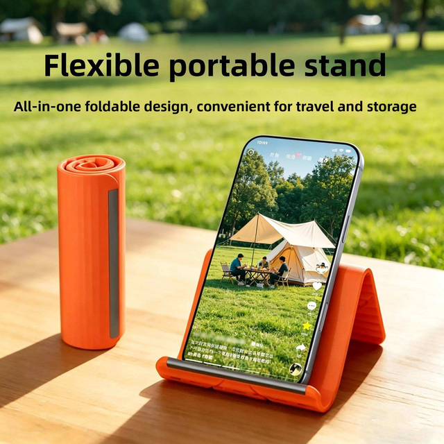 Multi-Function Transformable Foldable Silicone Phone Stand Flexible Desktop Lazy Holder