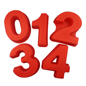 Molde de Silicona de Alta Calidad para Pasteles con Números del 0 al 9, Herramienta para Hornear, 100 Moldes Personalizados Rojos para Pasteles, 100 Moldes con Números Personalizados - Product Image 3