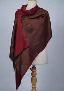 Elegant Reversible Zari Stole for Women Soft Dual Tone Designer <b>Shawl</b> <b>Wrap</b> Lightweight Luxury Fashion Accessory for Daily - Product Image 4