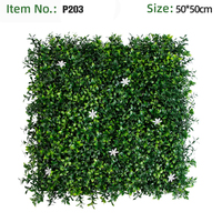 Tapis de haie de buis vert en PE, panneau mural de gazon artificiel, résistant aux UV, écologique, pour la décoration de jardin vertical