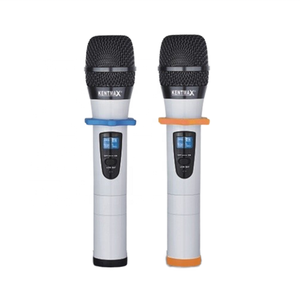 Microphone de karaoké blanc <span class=keywords><strong>6w</strong></span> à double canaux de qualité supérieure amplificateurs audio à domicile équipement de sonorisation sans fil <span class=keywords><strong>portable</strong></span> - Product Image 1