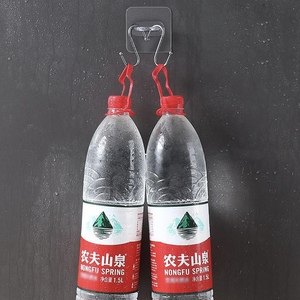 Support mural réutilisable en acrylique transparent pour bouteille de gel douche, sans clou ni perçage, pour salle de bain, support de <span class=keywords><strong>tringle</strong></span> à <span class=keywords><strong>rideau</strong></span>, vente en gros Yiwu - Product Image 4