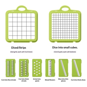 Cortador de Verduras Multifuncional Manual de Acero Inoxidable y ABS, Máquina para Cortar en Tiras, Rallador, Rebanador, Artefacto para Limpiar - Product Image 4
