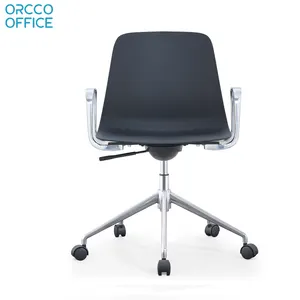 Chaise de bureau pivotante en plastique Pp, de grande taille, idéale pour les clients, offre spéciale, nouveau modèle
