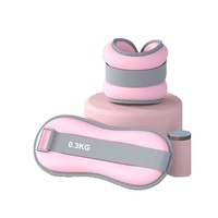 Pesas de Tobillo ZHOYA para Pilates, de Neopreno Rellenas de Arena de Hierro, Bandas Ajustables para Piernas, Ligeras, 0.5kg 1kg, Unisex, para Ejercicios con Peso