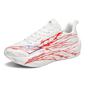 Calzado Deportivo Transpirable para Padres e Hijos, con Punta Redonda, Suela de Palomitas de Maíz, Cierre con Cordones, Suela Suave, Tejido de Malla para Verano, Color Sólido - Product Image 6