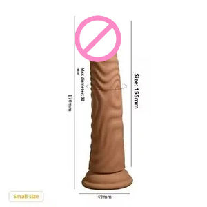 ของเล่นทางเพศสำหรับผู้หญิง รูปทรงอวัยวะเพศชาย ทำจากซิลิโคนเหลว ผิวสัมผัสแบบเกลียว นุ่ม ยืดหยุ่น กันน้ำ ทำความสะอาดง่าย ขายส่ง - Product Image 5