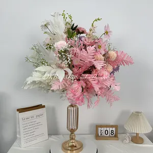 DKB-factory wholesale new centerpieces decorative flowers bamboo leaves willow leaves wedding decoration flower balls