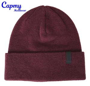 Proveedor de Gorros Tejidos con Etiqueta Popular, Gorros de Punto Color <span class=keywords><strong>Vino</strong></span> Tinto para Mujer, Gorro de Punto para Mujer - Product Image 6