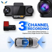 Caméra embarquée VIEVGUARB T39 avec vision nocturne, capteur G, surveillance de stationnement, enregistrement en boucle, contrôle par application, 2K, 4G LTE Cloud CAT4