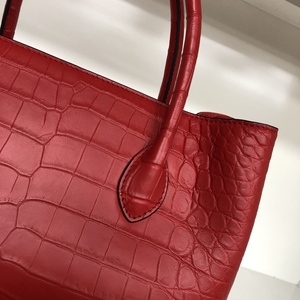 Sac fourre-tout en cuir d'alligator aux couleurs personnalisables, fermeture à rabat, grande capacité, sac à main classique pour femme - Product Image 4