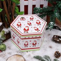 Fournitures de boules décoratives de Noël transfrontalières, ensemble de pendentifs Père Noël peints en mousse autocollante de 75 mm, modèle 75 281L, cadeau personnel