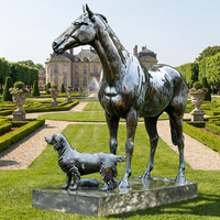 Figurine de cheval en bronze 3D artisanale, taille personnalisable, patine gravée, socle poli, mascotte de la Fête Nationale