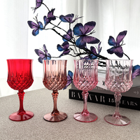 Gobelets en Plastique Polycarbonate, Verrerie en Plastique Cristal, Verres à Vin, Tasses en Verre, Coupes à Champagne en Polycarbonate Incassable, Acrylique Vintage