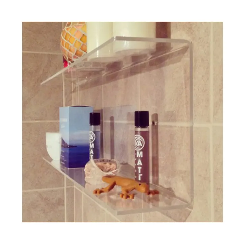 Custom Acrylic Shower Corner Shelf、Acrylic ShelfためKitchen Living RoomとBathroom
