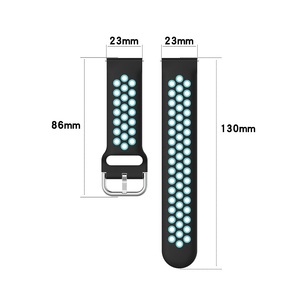 Nouveau bracelet en Silicone souple pour <span class=keywords><strong>Fitbit</strong></span> versa 4/<span class=keywords><strong>sense</strong></span> 2 <span class=keywords><strong>sport</strong></span> bracelet respirant pour <span class=keywords><strong>fitbit</strong></span> versa 4 Double bracelet de <span class=keywords><strong>montre</strong></span> en silicone - Product Image 2