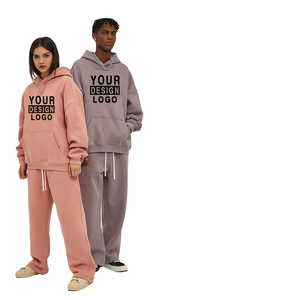 Conjunto de Sudadera con Capucha Extra Grande y Pantalones Deportivos de Alta Calidad, 100% Algodón, 450 gramos, Personalizable, Ecológico, para Hombre - Product Image 1