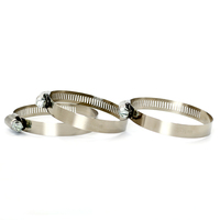Collier de serrage de forme carrée en acier inoxydable perforé personnalisé
