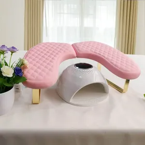 Almohada de Manicura Japonesa Cuadrada de Plástico PVC con Reposabrazos Grande, Suave, en Forma de Mariposa, Desmontable y Plegable, Profesional - Product Image 4