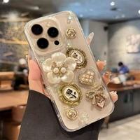 Étui de téléphone portable en TPU de luxe haut de gamme avec diamants étincelants pour Apple iPhone 16 Pro Max 12 - Accessoire de téléphone pour femme avec poignée OPP