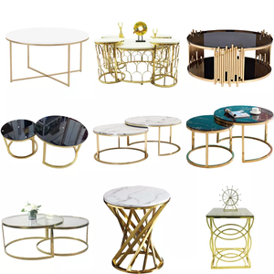आधुनिक नॉर्डिक दौर लक्जरी बहुक्रिया फर्नीचर सोने धातु स्टेनलेस स्टील सफेद संगमरमर <span class=keywords><strong>hom</strong></span> के लिए विस्तार योग्य छोटे कॉफी टेबल - Product Image 5