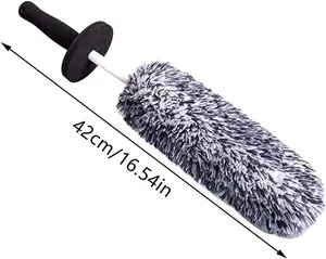 Car Wash Super Brush Microfiber Wheel Brush Non-Slip Soft Handle Easy To  Clean