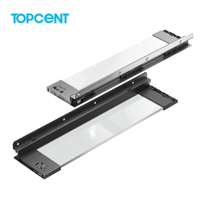 Topcent đôi tường ngăn kéo hộp hệ thống mềm đóng cửa với kính bên Bảng điều khiển - Product Image 2