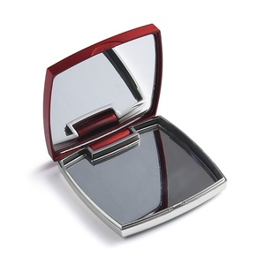 Classic Red Butterfly <b>Square</b> Folding Metal Double Side Compact <b>Mirror</b> - Product Image 4