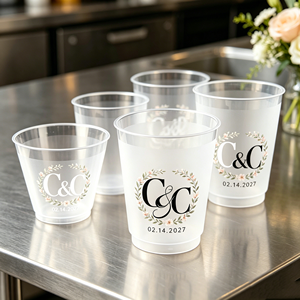 Vasos de Plástico Promocionales con Logotipo Personalizado, 8oz, 10oz, 16oz, 12oz, 270ml, Irrompibles, para Mascotas, Bodas, Fiestas, Vasos de Plástico Personalizados para Estadios - Product Image 1