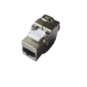 RJ45 cat6A <span class=keywords><strong>Tooless</strong></span> STP FTP bảo vệ <span class=keywords><strong>Keystone</strong></span> <span class=keywords><strong>Jack</strong></span> cat6A 180 độ Modular <span class=keywords><strong>Jack</strong></span> - Product Image 1