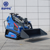 Mini-chargeuse sur pneus RIPPA RS03, machine compacte pour travaux de terrassement, agriculture, aménagement paysager