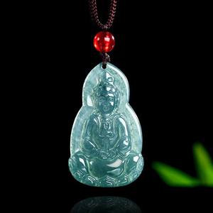 Colgante de Jadeíta Natural Guanyin UNISEX, Estilo Chino Budista, Diseño Original, Regalo con Certificado de Tasación GY78 - Product Image 1