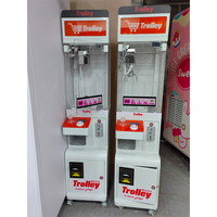 En gros, Machine à griffes Mega Super Mini en métal, avec fonction de pousse-monnaie, pour jouets en peluche blancs, poupées et ballons, dotée d'une carte PCB et d'une fonction d'amusement