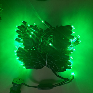 70 <strong>Lights</strong> Turquoise 5mm Wide Angle Conical LED Christmas <strong>Lights</strong> <strong>String</strong> 4'' for <strong>Outdoor</strong> Trees Holiday Decor - Product Image 3